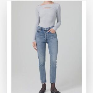 Citizens of Humanity Jolene High Rise Vintage Slim in Dimple Size 24